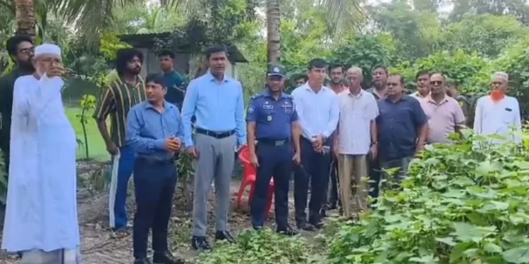 কলাপাড়ায় জুলাই যোদ্ধা নুরুজ্জামান কাফির ক্ষতিগ্রস্ত বাড়ি পরিদর্শন জেলা প্রশাসনের