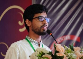 রাকসুর ভিপি পদে জয়ী শিবির সমর্থিত প্যানেলের মুস্তাকুর রহমান জাহিদ