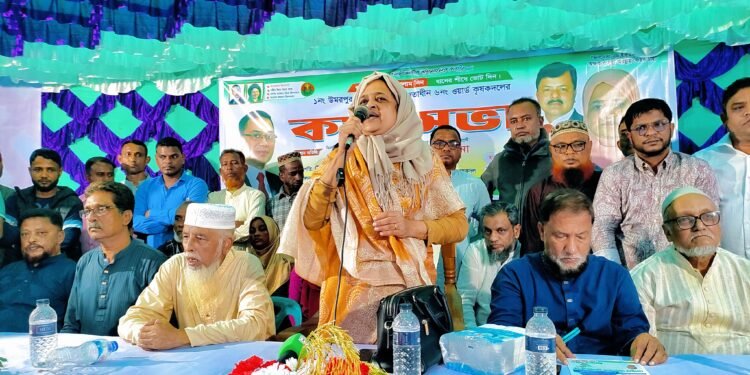 কৃষকদের শ্রম ও ঘামের টাকায় দেশের অর্থনীতি গড়ে উঠে : তাহসিনা রুশদী লুনা