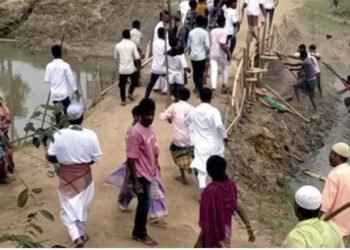সুনামগঞ্জে হাওড়ের বাঁধ কাটা নিয়ে দুই পক্ষের সংঘর্ষ ১২ জন আহত