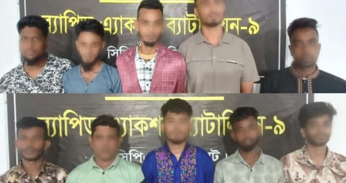 সিলেটে প্রধানমন্ত্রীর জনসভাস্থলে দলবেঁধে অবস্থান: অ/স্ত্রসহ ১০ জন ধরা